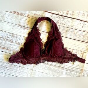 Women’s “Zenana Outfitters” lace bralette for sale - size S - color maroon